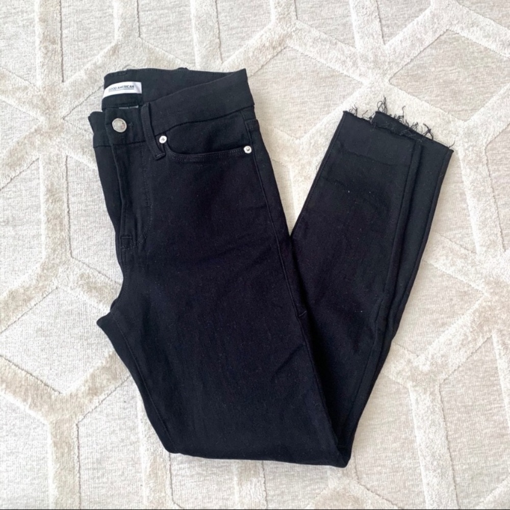 Good American crop jeans